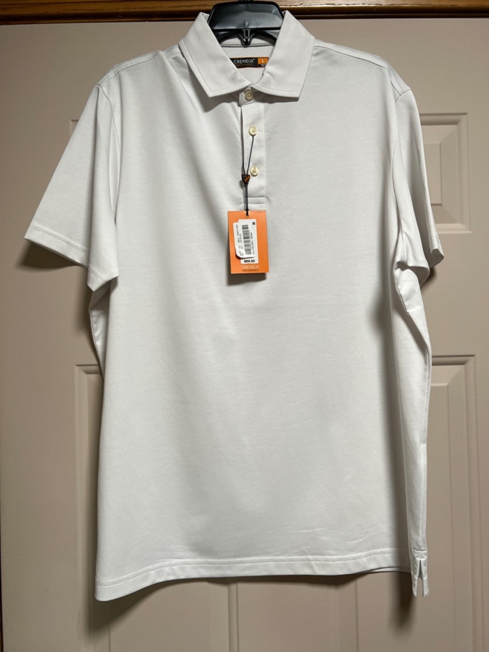 Cremieux 3 button short sleeve shirt.